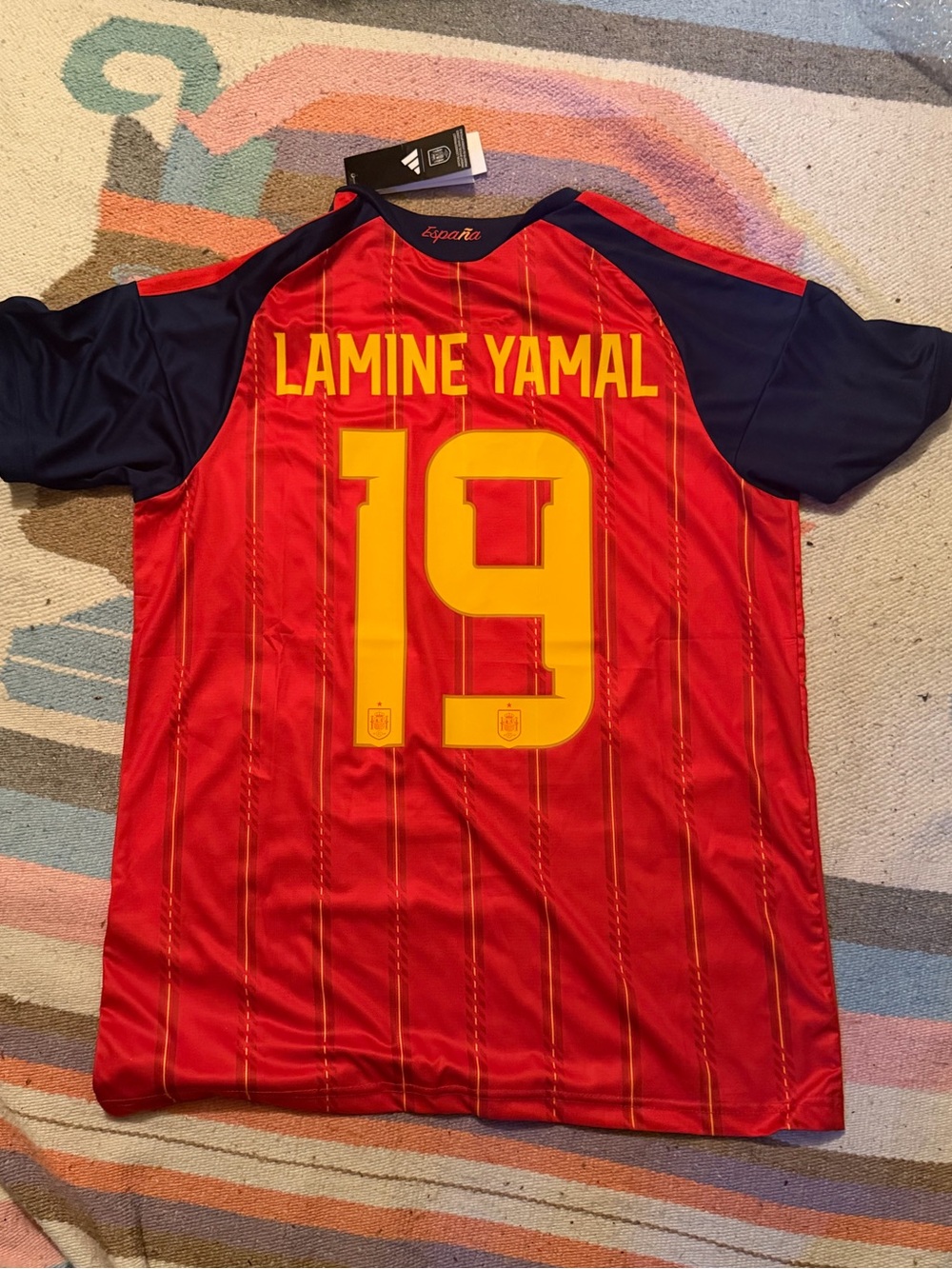 Lamine Yamal Jersey Spain 2025 World Cup Mens Large #19 NWT